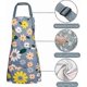 thumbnail image 2 of Pack Floral Aprons with Pocket, Blooming Womens Aprons Waterproof Adjustable, 2 of 5