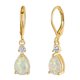 thumbnail image 1 of Pendientes colgantes de ópalos de fuego Minnieouse hipoalergénicos elegantes color oro, 1 of 6