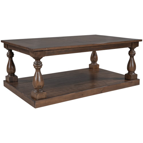 Rustic Floor Shelf Coffee Table With, Floor Shelf Coffee Table With Storage