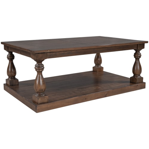 Rustic Floor Shelf Coffee Table With Storage Solid Pine Wood Walnut Com Rustic Floor Shelf Coffee Table With, Floor Shelf Coffee Table With Storage