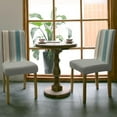 thumbnail image 2 of Dining Chair Slipcover, Boho Stripes Bohemian Vintage Farmhouse Decor Teal Brown Beige Stretch Kitchen Covers Removable Parsons Protector for Room Banquet Party, Set of 4, 2 of 6