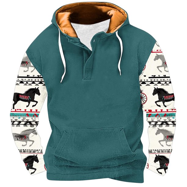 Sudaderas con capucha para hombre, moda, bolsillos, manga larga, estampado, sudaderas con capucha, blusa para hombre, blusa de poliéster
