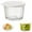 White, variant on Small Round Glass Containers with Lids,Clear Food Jars Airtight Glass Food Container for Food Portion,Overnight Oats,Pickles,Dipping Sauce,Snack,Yogurt,Meal Prep Containers (Yellow,4.13*2.8in)