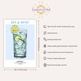 thumbnail image 3 of Eastern Print Gin Tonic Art Cocktail Poster Art, Bar Cart Liquor Poster, Bar Art, Drinks Art Home Decor For Bar, Pub, Kitchen, Club, Cocktail Prints, Bar Posters (UNFRAMED) 8x12, 16x24, 3 of 4