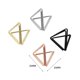 thumbnail image 4 of 45 portatarjetas pequeños para mesa, con forma triangular, para aniversario Negro, 4 of 7