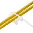 thumbnail image 5 of 14.6mm x 10mm x 6.85mm Nylon Cable Fasten Clips with Screws and Ties White 50 Set, 5 of 5