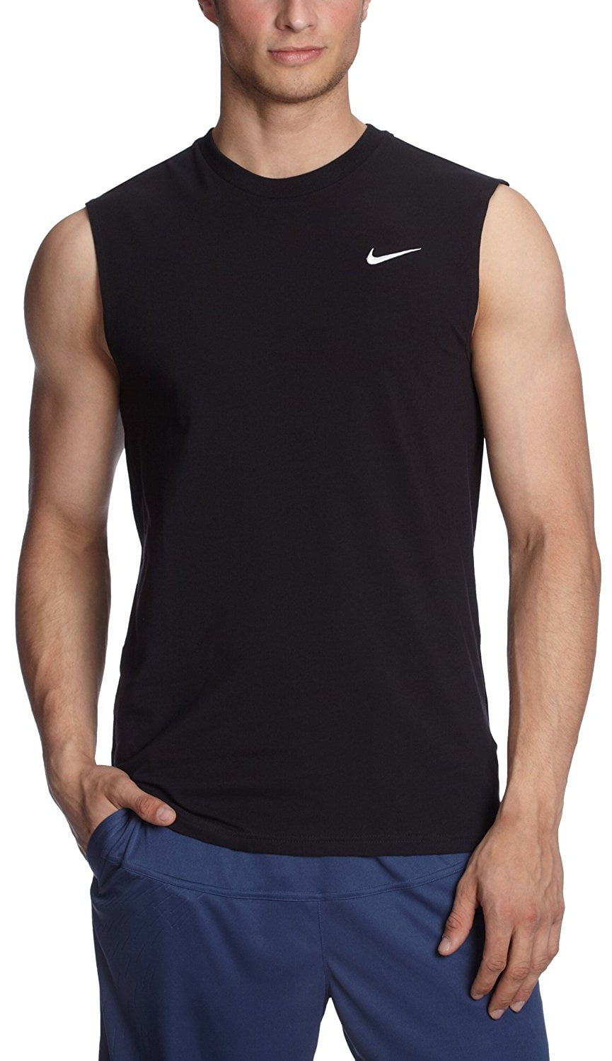 Nike - Nike Men's AD Sleeveless T-Shirt-Black - Walmart.com - Walmart.com