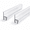 2 Pack - 1/2" H Type, variant on Frameless Shower Door Side Seal Strip, 2 Pack - 1/2" H Type, 78" Long Vertical Polycarbonate H-jamb