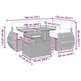 thumbnail image 2 of vidaXL Garden Sofa Set Black PE rattan 6 Seater Outdoor Sofa Set, 2 of 10