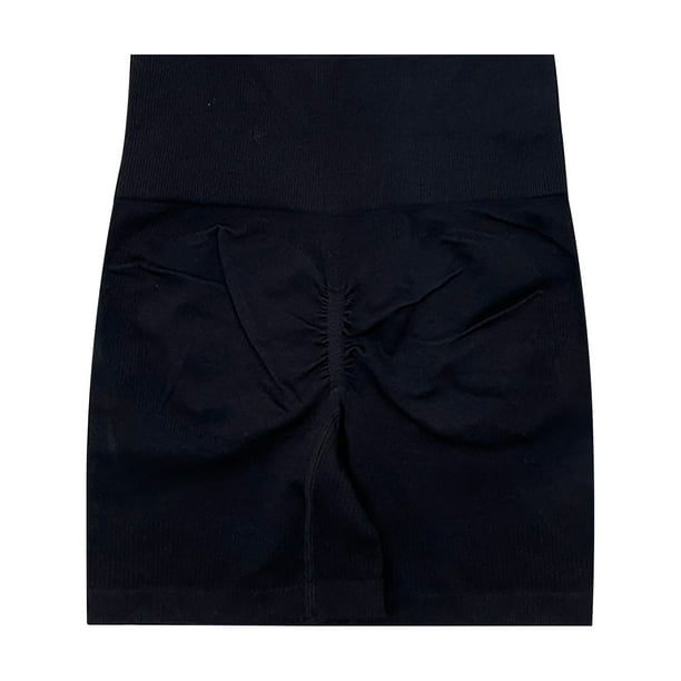 Gibobby Falda Shorts Mujer Pantalones cortos deportivos de yoga de puntos con gradiente de cintura alta para mujer(Negro, M)