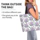 thumbnail image 2 of Disketp Violets Flowers Bolsa Tote Estampada para Mujer, Bolso de Hombro y de Mano para Compras y Viajes, 2 of 8