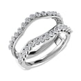 thumbnail image 3 of 14K White Gold 1/2 Ct.Tw. Diamond Chevron Guard Ring, 3 of 4