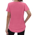 thumbnail image 6 of Ronuti Womens Workout Tops Short Sleeve Activewear T-Shirts Quick Dry Breathable Gym Running Yoga Athletic Wear, 6 of 11