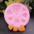thumbnail image 1 of 2025 Latest Model lace shaped cake fondant mold silicone molded heart decorating, 1 of 5