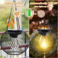 thumbnail image 5 of Upgraded Solar Lantern Outdoor - Fairy-Style IP65 Waterproof 300mAh Battery, Reticulated Metal for Patio Garden Holiday Décor, 5 of 8