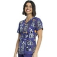 thumbnail image 4 of Cherokee Prints Women's Scrubs Top V-Neck CK651, 4 of 5