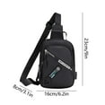 thumbnail image 3 of Sling Bag For Men Women Shoulder Backpack Chest Bags Crossbody Daypack With Earphone Hole For Hiking Camping Outdoor Trip, 3 of 6