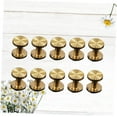 thumbnail image 2 of HUGFEGWE Sunflower Screw Rivets 10pcs Brass Fasteners for Belt Craft Hardware Decorative Brass Screws U2536-4247, 2 of 9
