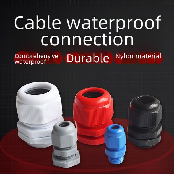 Conector de cable de nailon resistente al agua, conector de plástico