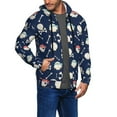 thumbnail image 2 of Kdxio Pirate Skulls 1 Print Men Hoodies Casual Hoodies for Men with Zip Pockets Full Zip Long Sleeve Sweatshirt Sports Hooded Jacket-XX-Large, 2 of 5