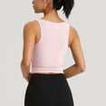 thumbnail image 5 of YueHuiYing Women's V Neck Crop Tops Basic Trendy Notched Sleeveless Slim Fit Summer Y2k Crop Tank Top, 5 of 5