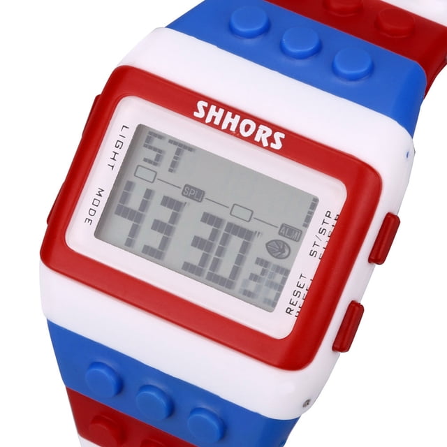 Up to 65% Off Unisex Colorful Digital Wrist Watch MR Necklace Rings Earring Jewelry on Clearance