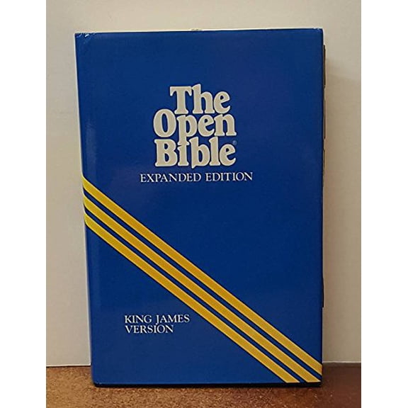 Pre-Owned Holy Bible: Open Bible, King James Version, Indexed, Blue, 9780840704115, 0840704119, Hardcover,