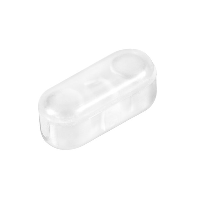 Unique Bargains 4.5mm Clamshell Crimp Link Ball Chain Connector Clear 10 Pack