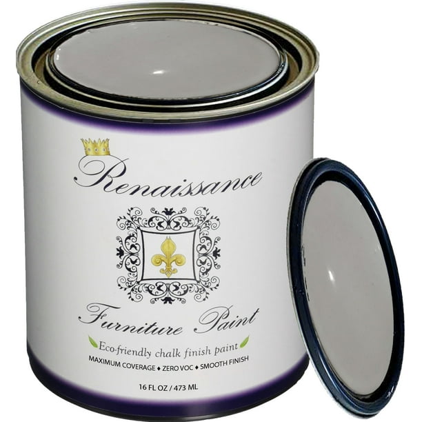 Renaissance Chalk Finish Paint Dove Grey Pint 16oz Furniture Cabinet Non Toxic Eco Friendly Superior Coverage Com Renaissance Chalk Finish Paint Dove, Dove Grey Chalky Furniture Paint