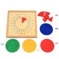 thumbnail image 3 of GUOOL Enfants Montessori Fraction Apprendre Planches de Bois Multicolore pour les Enfants Jouet de Mathématiques, 3 of 9