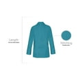 thumbnail image 5 of Panda Uniform by HeedFit Men's 31" Lab Coat Custom Fit, XXS, Teal, 5 of 6