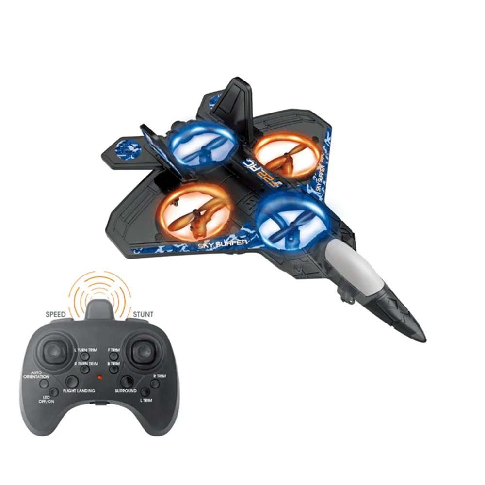 RC Plane 6CH 6-Axis Gyro 360 Flip Stunt Radio Control Aircraft EPP Fixed-wing Drone Jet Fighter