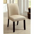 thumbnail image 1 of Chaise d'Appoint Contemporaine Cimma&44; Ivoire & Expresso - Lot de 2, 1 of 1