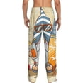 thumbnail image 3 of Daiia Hello Summer Cute Gnome Men's Sleep Pant with Pockets and Drawstring,Pajama Pants-X-Large, 3 of 9