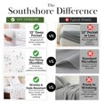 thumbnail image 4 of Southshore Fine Linens Shamrock Breeze White Botanical Leaf Sheet Set, Ultra Soft Brushed Microfiber, 15 Inch Deep Pocket, 4 PCS, 1 Flat Sheet, 1 Fitted Sheet and 2 King Pillowcases, King, 4 of 9