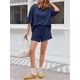 thumbnail image 5 of Conjunto de pijama Tankaneo para mujer con pantalones cortos de cintura elástica, 5 of 5