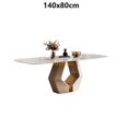 thumbnail image 1 of Luxury Rock Slab Dining Room Table 8 Chairs Set Stainless Steel Gold Frame Faux Marble Table Furniture Mesa Comedor Y Sillas My Lux Decor Round, 1 of 20