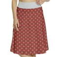 thumbnail image 1 of Women's Ethnic Motifs Art A-line Printed Skirt Casual Wear, L, Vermilion Marigold, by Ambesonne, 1 of 1