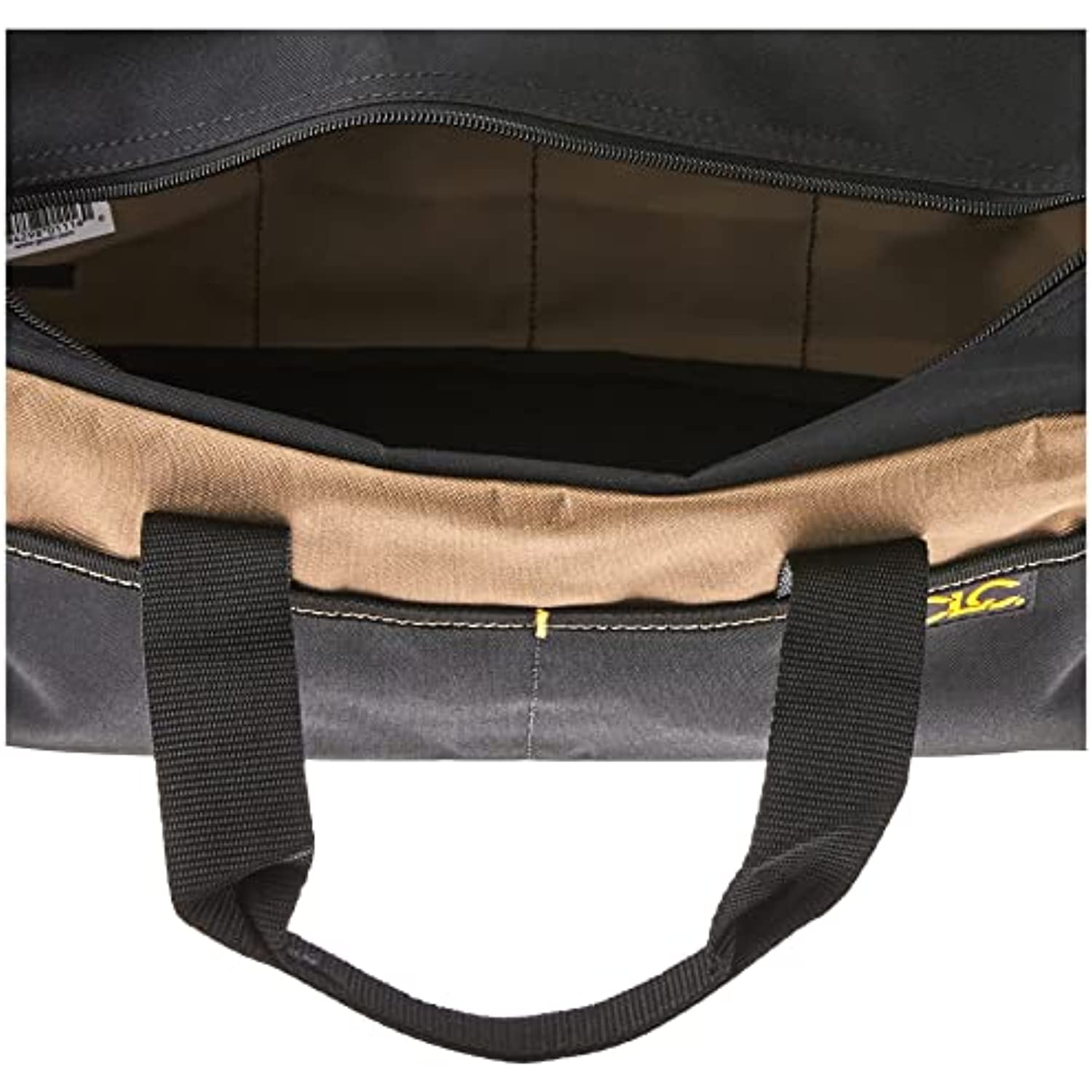 Custom Leathercraft 1116 14-Inch Standard Tool Tote Bag, 8 Outside Pockets