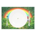 thumbnail image 2 of Ryvnso Placemats Set of 4 Unicorn in Clover Dining Mats Heat-Resistant Non-Slip Washable Table Mat, 2 of 8