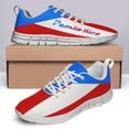 thumbnail image 4 of Puerto Rico Shoes Men Women Running Tennis Shoes Breathable Casual Puerto Rico Flag Sneakers White Size 9.5, 4 of 5