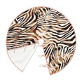 thumbnail image 3 of Salouo Watercolor Zebra Christmas Tree Skirt 36" Farmhouse Christmas Decorations Snowman Xmas Tree Skirt Tree Mat for Holiday Party Decor, 3 of 8