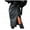 Black, variant on JNGSA Women's Elegant High Waist Knot Side Wrap PU Leather Midi Skirt Knee Length Bodycon Skirts with Slit