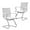 Pure White, variant on Wahson Office Guest Chairs No Wheels & Reception Chairs, Leather Waiting Room Chair Mid Back Conference Chairs with Sled Base for Meeting/Lobby/Restroom, White (2 Pack)