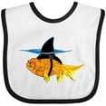 thumbnail image 3 of Inktastic Funny Goldfish with Shark Fin Boys or Girls Baby Bib, 3 of 4