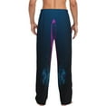 thumbnail image 3 of Fotbe Men'S Two Human Hands Are Holds Pink Ribbon Awarenessclassic Pajama Pants With Elastic Waist And Drawstring Pockets，Pajama Pants Mens Lounge Pants Super Soft, 3 of 9