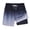 Black & Gray, variant on Men's Swim Trunks Quick Dry Loose Fit Board Shorts with Drawstring, Summer Beach Swimwear, Black Gray Gradient M