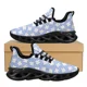 thumbnail image 1 of Zapatillas de deporte de malla con estampado dental para mujer, ligeras, con cordones, transpirables, para exteriores, 1 of 6