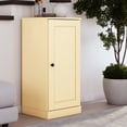 thumbnail image 4 of Palace Imports 100% Solid Wood 3-shelf Bookcase with Adjustable Shelves and Solid Door, Yellow, 4 of 7