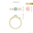 thumbnail image 4 of ANGARA Natural Solitaire Aquamarine Infinity Shank Ring in 14K Yellow Gold for Women (Size-5mm) | March Birthstone, Birthday, Anniversary, Jewelry Gift for Women | Natural Aquamarine Ring, 4 of 9